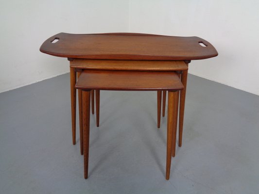 Teak Nesting Tables by Jens Quistgaard for Nissen, 1960s, Set of 3-RDW-837573