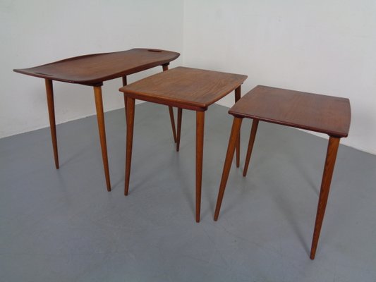 Teak Nesting Tables by Jens Quistgaard for Nissen, 1960s, Set of 3-RDW-837573