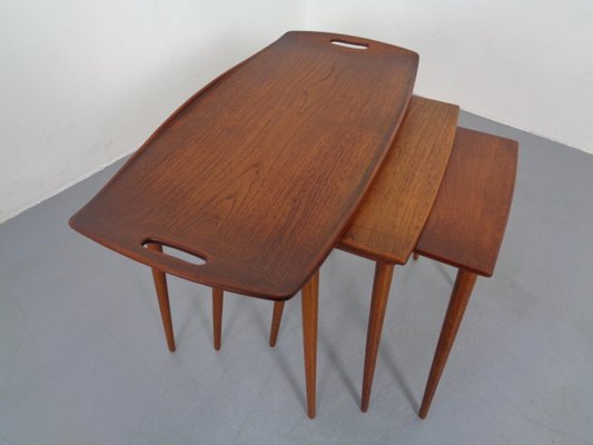 Teak Nesting Tables by Jens Quistgaard for Nissen, 1960s, Set of 3-RDW-837573