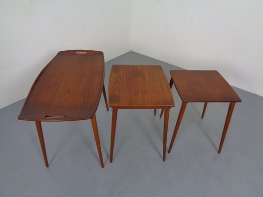 Teak Nesting Tables by Jens Quistgaard for Nissen, 1960s, Set of 3-RDW-837573