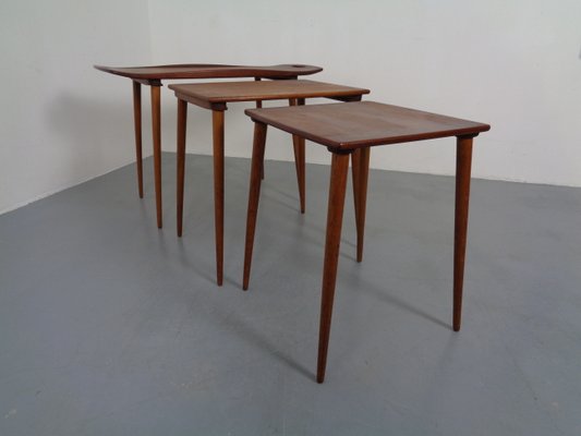 Teak Nesting Tables by Jens Quistgaard for Nissen, 1960s, Set of 3-RDW-837573