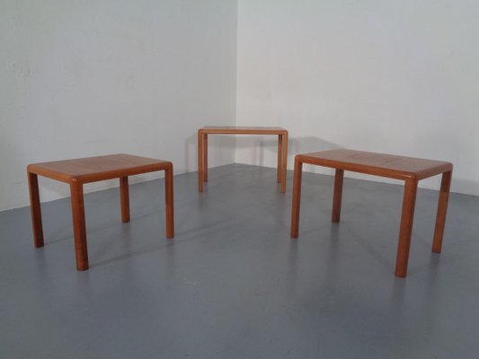 Teak Nesting Tables by Kai Kristiansen for Vildbjerg Møbelfabrik, 1960s, Set of 3-RDW-701424