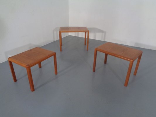 Teak Nesting Tables by Kai Kristiansen for Vildbjerg Møbelfabrik, 1960s, Set of 3-RDW-701424