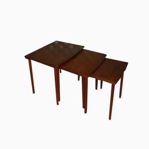 Teak Nesting Tables from Mobelintarsia, 1960s, Set of 3-AFE-935834