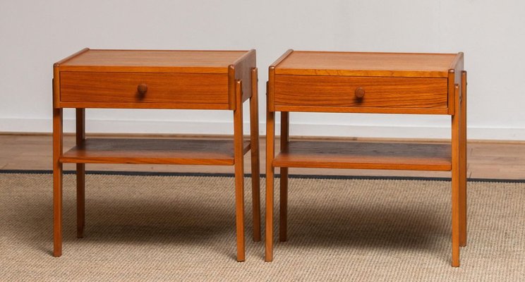 Teak Nightstands from Carlström & Co Mobelfabrik, Set of 2-JE-853820