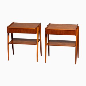 Teak Nightstands from Carlström & Co Mobelfabrik, Sweden, 1950s, Set of 2-JE-987135