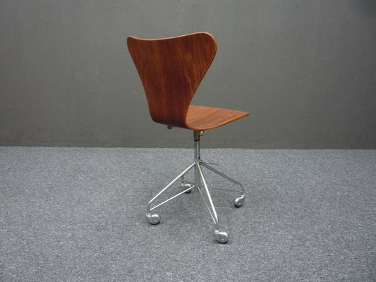 Teak Office Chair by Arne Jacobsen for Fritz Hansen, 1964s-UG-1757984