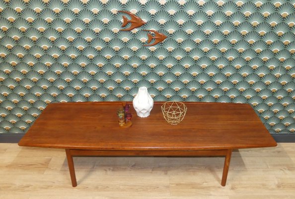 Teak Oiled Coffee Table by Grete Jalk for Poul Jeppesen, 1960s-AFE-866741