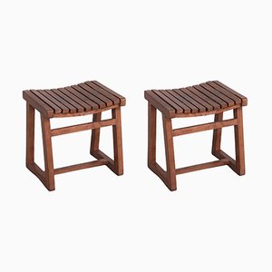 Teak PJ-011029 Stools by Pierre Jeanneret, Set of 2-JRP-1185348