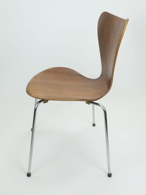 Teak Plywood Chair Series 7 Model 3107 by Arne Jacobsen for Fritz Hansen, 1967-FH-2031548