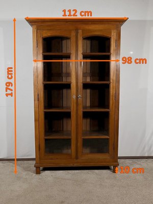 Teak Pondicherry Showcase Display Bookcase, 1900s-RVK-1798787