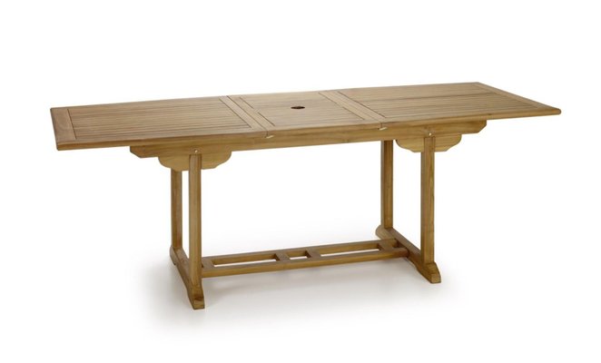 Teak Rectangular Foldable Dining Table-PSK-1002451