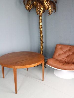 Teak Round Coffee Table by Severin Hansen for Haslev Mobelfabrik attributed to Bovenkamp, 1960s-DT-2026305