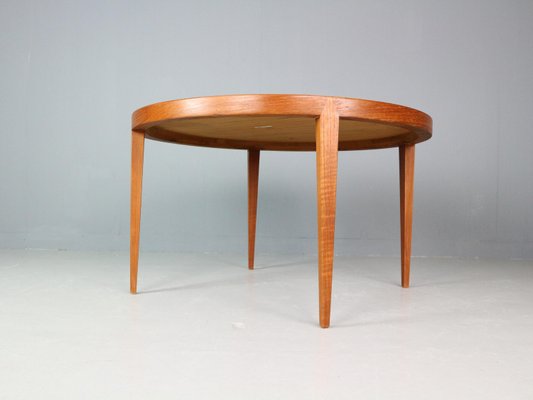 Teak Round Coffee Table by Severin Hansen for Haslev Mobelfabrik attributed to Bovenkamp, 1960s-DT-2026305