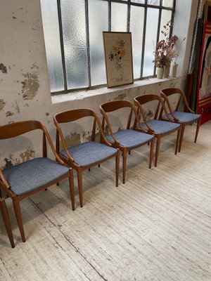 Teak Samcom Chairs by Johannes Andersen for Uldum Mobelfabrik, Set of 6-LCU-1251689