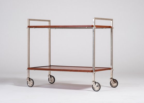 Teak Serving Trolley, Denmark, 1960s-ZGQ-1289913