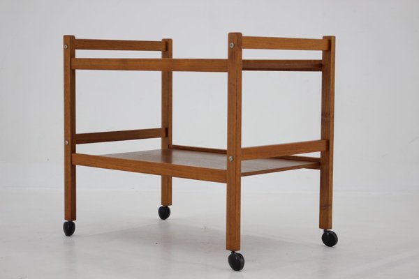 Teak Serving Trolley, Denmark, 1960s-TZ-1423398