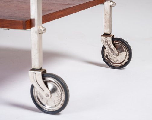 Teak Serving Trolley, Denmark, 1960s-ZGQ-1289913