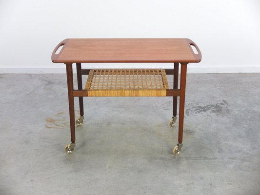 Teak Serving Trolley in the style of Johannes Andersen, 1960s-MHV-1744981