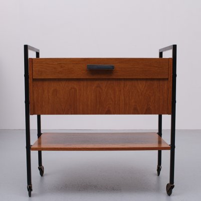 Teak Sewing Trolley Dutch, 1960s-GCG-1286742