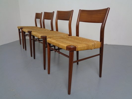 Teak Side Chairs by Georg Leowald for Wilkhahn, 1960s, Set of 4-RDW-863513