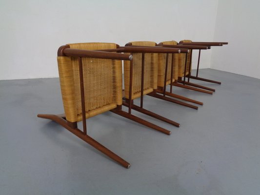 Teak Side Chairs by Georg Leowald for Wilkhahn, 1960s, Set of 4-RDW-863513