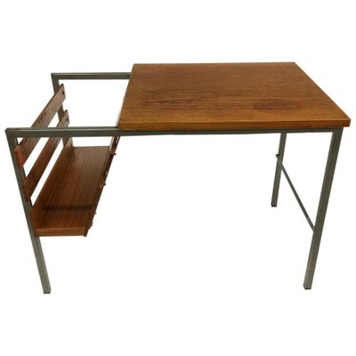 Teak Side Table With Magazine Rack-UCH-1224781