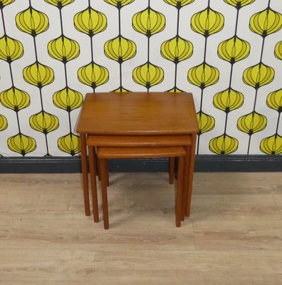 Teak Side Tables from BRDR Furbo, 1960s, Set of 3-AFE-1720910