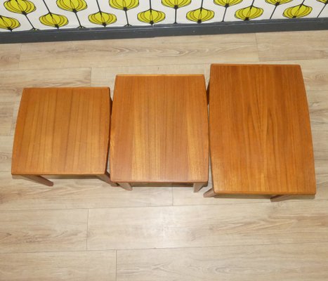 Teak Side Tables from BRDR Furbo, 1960s, Set of 3-AFE-1720910