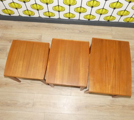 Teak Side Tables from BRDR Furbo, 1960s, Set of 3-AFE-1720910