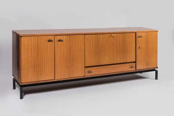 Teak Sideboard attributed to Marcel Gascoin-RJQ-1449712