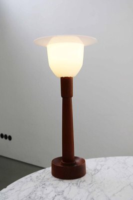 Teak Table Lamp by Uno & Östen Kristansson for Luxus, Sweden, 1970s-FJP-1717689