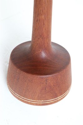 Teak Table Lamp with Papercord Shade, 1950s-NIX-1763678