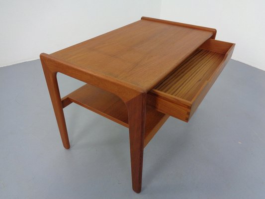 Teak Table with Drawer from Arne Wahl Iversen, Denmark, 1960s-RDW-1354750