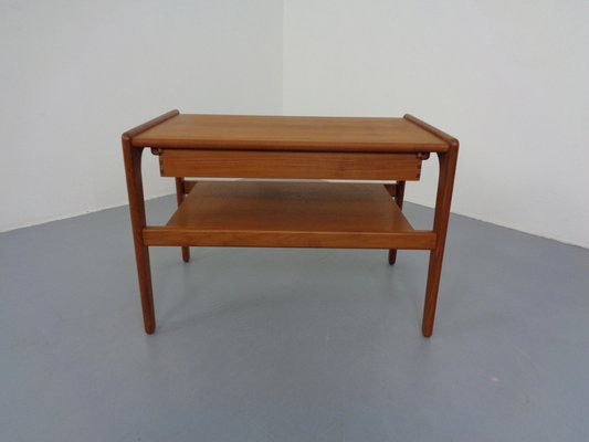 Teak Table with Drawer from Arne Wahl Iversen, Denmark, 1960s-RDW-1354750