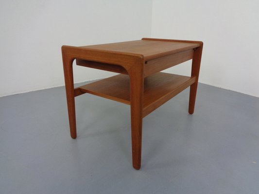 Teak Table with Drawer from Arne Wahl Iversen, Denmark, 1960s-RDW-1354750