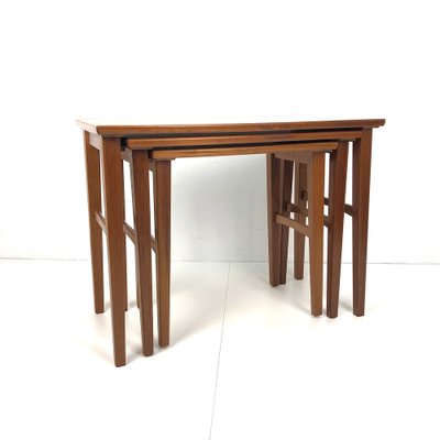 Teak Tables from OPAL-Möbel, Germany, 1960s, Set of 3-FFL-1261735