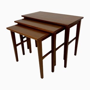 Teak Tables from OPAL-Möbel, Germany, 1960s, Set of 3-FFL-1261735