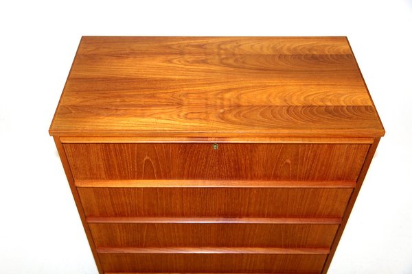 Teak Tallboy Dresser, Denmark, 1960-GEK-1240604