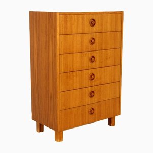 Teak Tallboy Dresser, Sweden, 1960-GEK-1216055