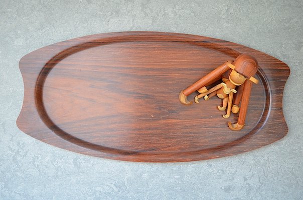 Teak Tray from Langva, 1960s-OV-846909