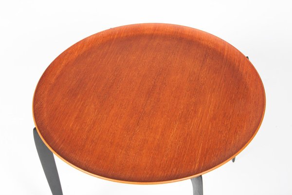 Teak Tray Table by H. Engholm & Svend Åge Willumsen for Fritz Hansen, 1960s-HJB-1194257