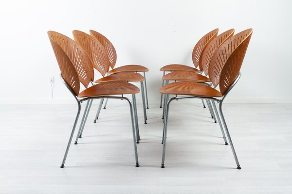 Teak Trinid Dining Chairs by Nanna Ditzel for Fredericia, 1990s, Set of 6-WIX-1718354