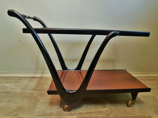 Teak Trolley by Cesare Lacca, Italy, 1950s-POM-847633