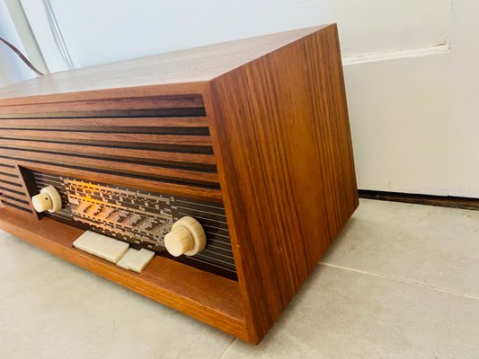 Teak Type 119 Tube Radio from Wega, 1960s-PYR-1344531