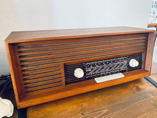 Teak Type 119 Tube Radio from Wega, 1960s-PYR-1344531