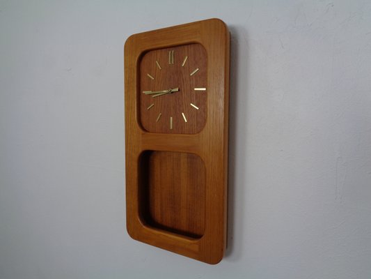 Teak Wall Clock from Danclock, 1960s-RDW-961156