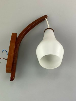 Teak Wall Lamp by Uno & Östern Kristiansson for Luxus, 1960s-EJL-1140095