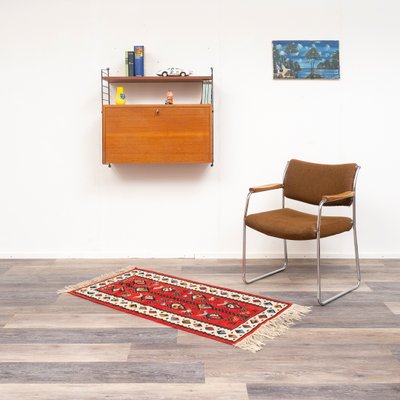 Teak Wall Shelf String with Secretary Container by Kajsa & Nils Nisse Strinning for String, 1960s-BIG-2026869