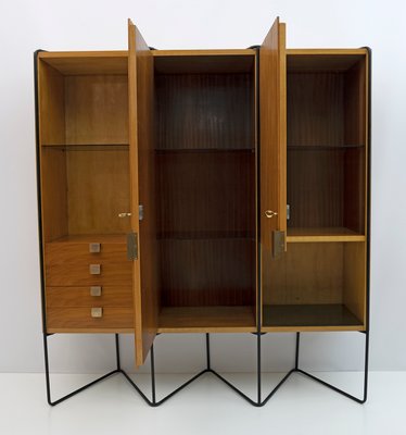 Teak Wall Unit by Taichiro Nakai for La Permanente Mobili, 1950s-FER-1299749